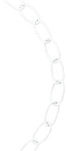 Baron 4002 Decorator Chain, White, #10, 40 ft L, 45 lb Working Load