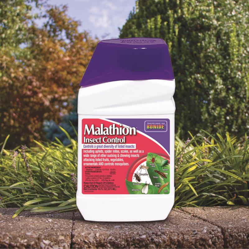 Bonide Malathion 992 Insect Control, Liquid, Spray Application, 1 pt Bottle