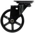 Shepherd Hardware 6275 Swivel Caster, 2-3/8 in H x 2-3/8 in W Plate, 7-1/4 in L x 6-1/2 W in x 8 in H Dimensions, Black