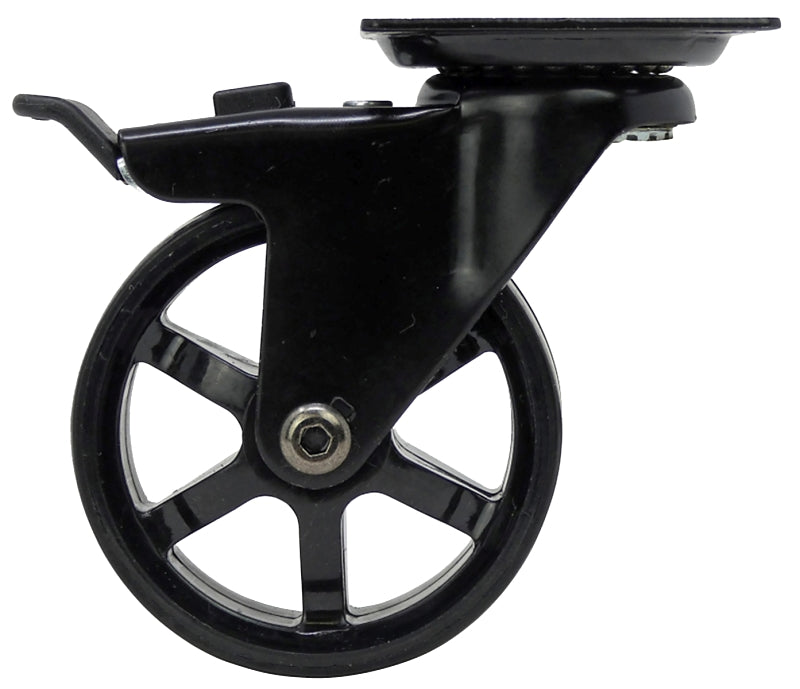 Shepherd Hardware 6276 Swivel Caster, 2-3/8 in H x 2-3/8 in W Plate, 7-1/4 in L x 6-1/2 W in x 7-1/2 in H Dimensions