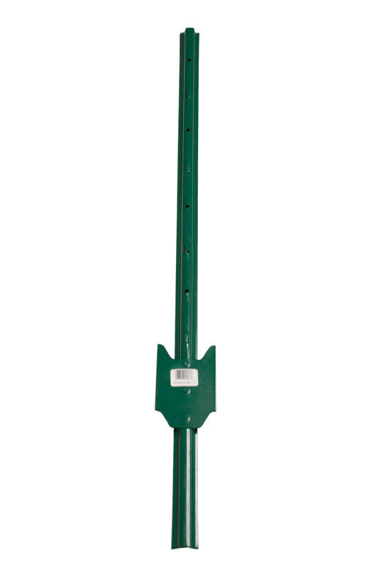 American Posts .5 in. H X 1.25 in. W X 3 ft. L 14 Ga. Powder Coated Green steel U-Post, Pack of 10
