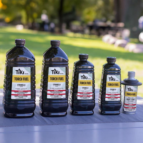 TIKI Easy Pour Citronella Torch Fuel 100 oz, Pack of 4