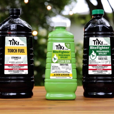 TIKI Easy Pour Citronella Torch Fuel 100 oz, Pack of 4