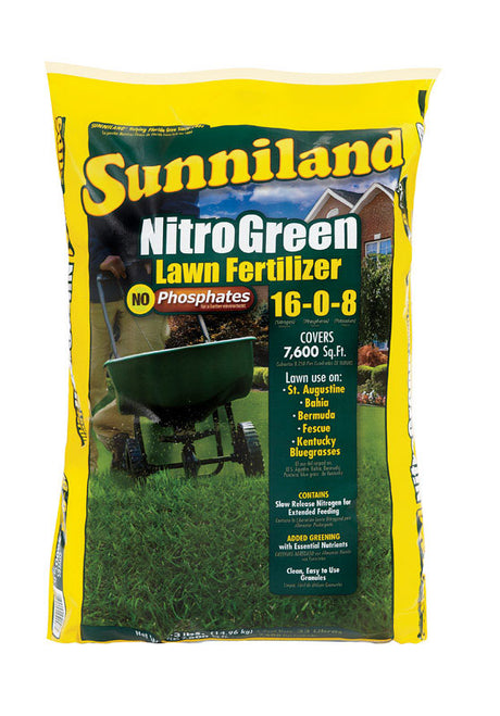 Sunniland Nitro Green Spring Lawn Fertilizer For All Grasses 7600 sq ft