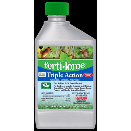 Ferti-lome Triple Action Disease & Mite Control Liquid Concentrate 16 oz