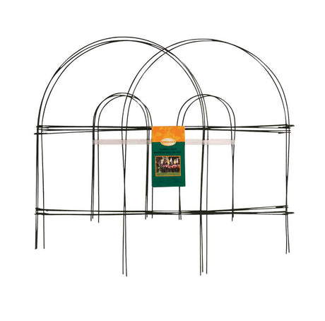 Panacea 10 ft. L X 18 in. H Metal Green Garden Fence, Pack of 12