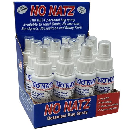 No Natz Organic Insect Repellent Liquid For Variety of Insects 4 oz, Pack of 12