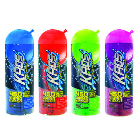 Kaos Water Balloons Faucet Filler 450 pc, Pack of 12