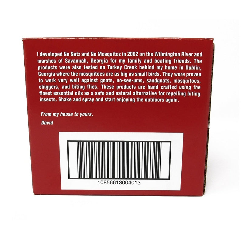 No Natz Organic Insect Repellent Liquid For Mosquitoes/Other Flying Insects 4 oz, Pack of 12