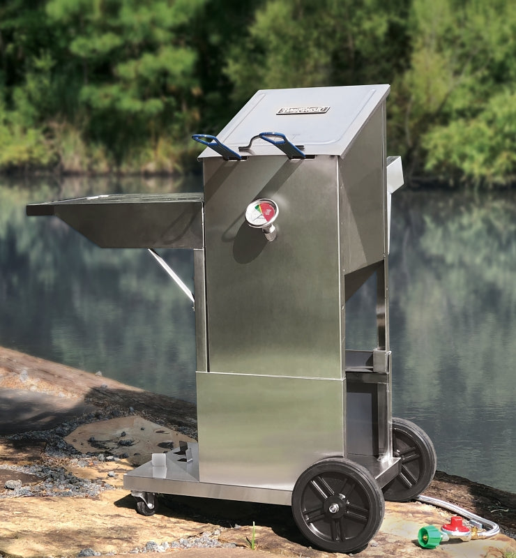 FRYER W/CART STAINLESS 4GAL