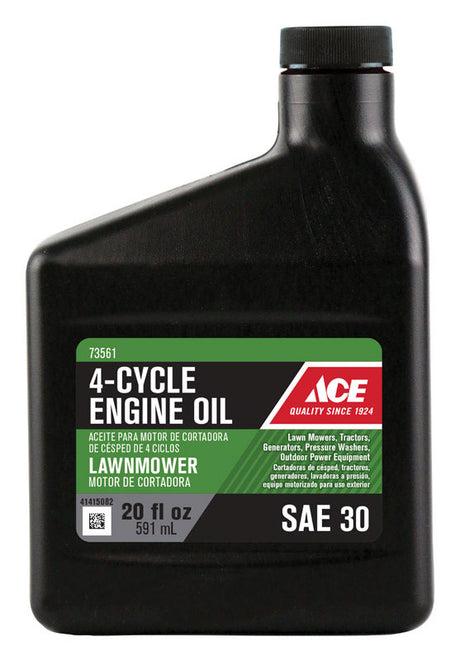 Ace SAE 30 4-Cycle Lawn Mower Motor Oil 20 oz 1 pk, Pack of 12