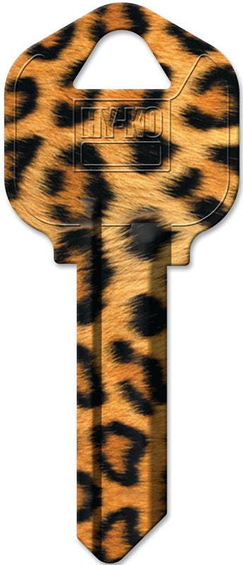 Hy-Ko 16010KW1-01 Key Blank, Leopard, Brass, Painted, For: Kwikset KW1, Titan KW10 Keyways, Pack of 10