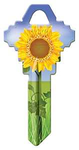 Hy-Ko 16005SC1-17 Key Blank, Sunflower, For: Schlage SC1 Keyways, SC1-17 Key Number, Pack of 5