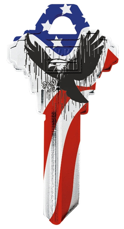 Hy-Ko 16005SC1-31 Key Blank, Bald Eagle, Brass, For: Schlage SC1 Keyways, SC1 Key Number, Pack of 5