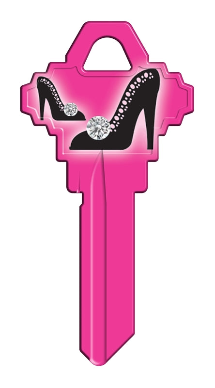 Hy-Ko 16005SC1-35 Key Blank, High Heel, Brass, For: Schlage SC1 Keyways, SC1 Key Number, Pack of 5