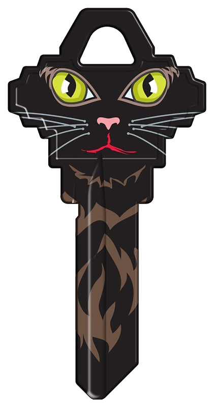 Hy-Ko 16005SC1-37 Key Blank, Cat Face, Brass, For: Schlage SC1 Keyways, SC1 Key Number, Pack of 5