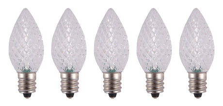 Hometown Holidays 24771 Bulb, Candelabra Lamp Base, LED Lamp, Crystal Cool White Light