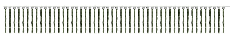 Camo 0395040 Screw, Green, #9 Thread, 3 in L, Bugle Head, T20 Drive, Steel