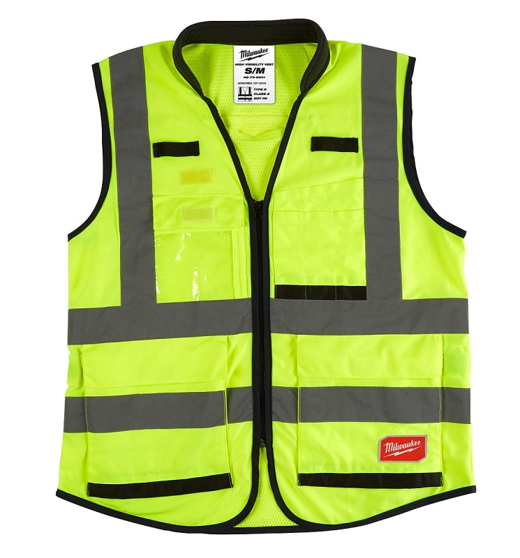 Milwaukee 48-73-5041 High-Visibility Safety Vest, S, M, Regular, Unisex, Polyester