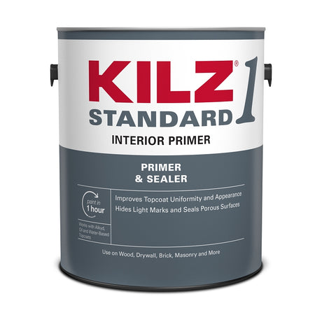 Kilz L201111 Interior Primer, Matte, White, 1 gal, Pack of 4