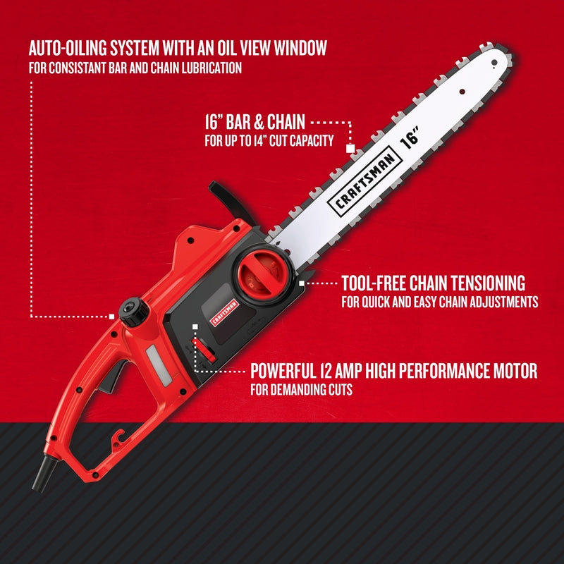 Craftsman CMECS600 16 in. Electric Chainsaw