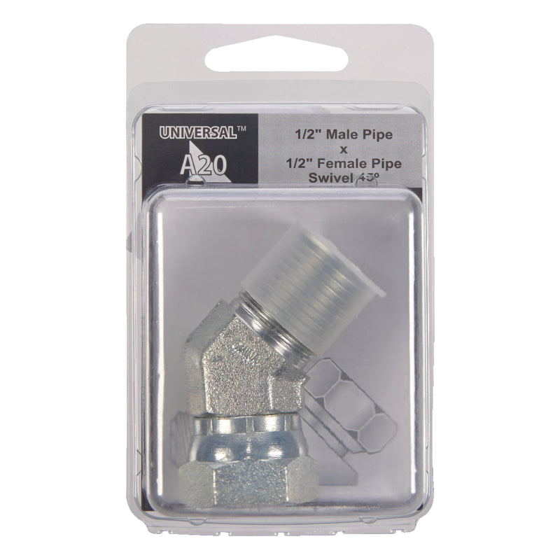 Apache Steel 1/2 in. D X 1/2 in. D Hydraulic Adapter 1 pk