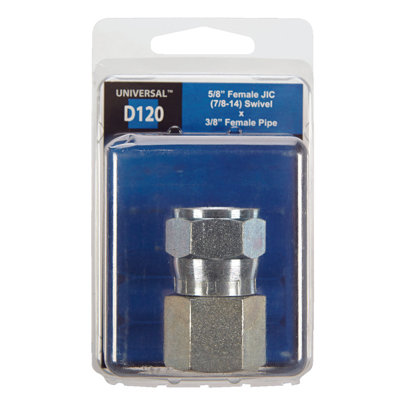 Apache Steel 5/8 in. D X 3/8 in. D Hydraulic Adapter 1 pk