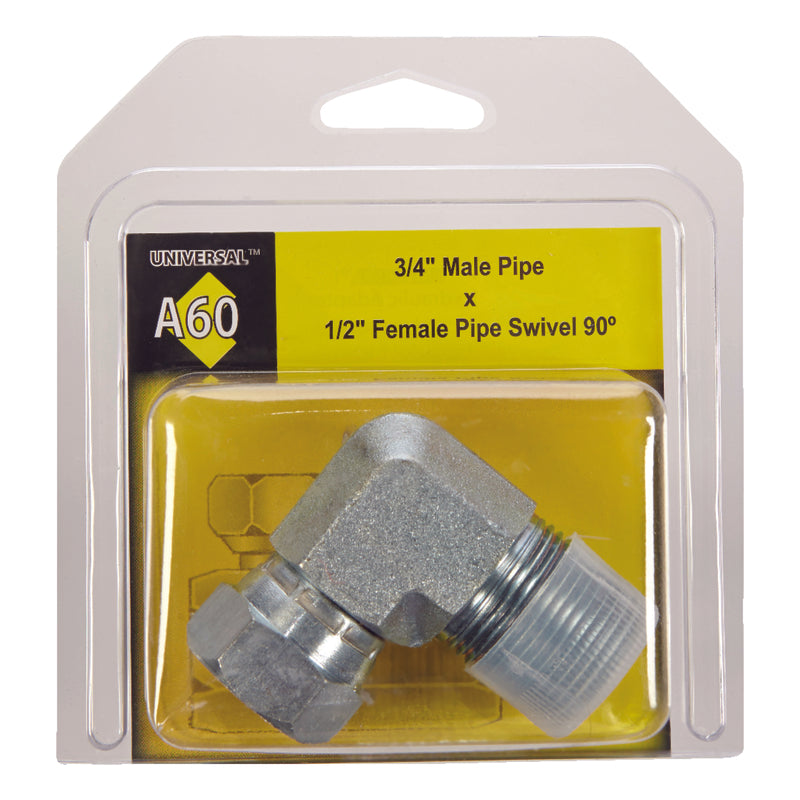 Apache Steel 3/4 in. D X 1/2 in. D Hydraulic Adapter 1 pk