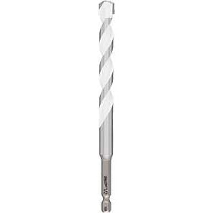 Milwaukee SHOCKWAVE 48-20-8892 Drill Bit, 1/2 in Dia, 6 in OAL, Multi-Material, Twist Flute, 1/4 in Dia Shank