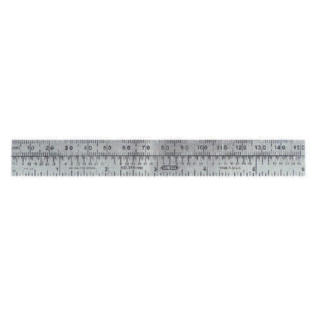 General 6 in. L X 3/4 in. W Stainless Steel Precision Pocket Rule Metric