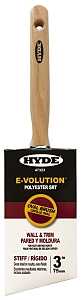 Hyde 47323 Paint Brush, Oval, Stiff Brush, 3 in L Bristle, Polyester Bristle, 6/PK