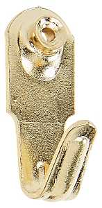 National Hardware Professional Series N260-112 Picture Hanger, 20 lb, Steel, Brass, 11/32 in Projection