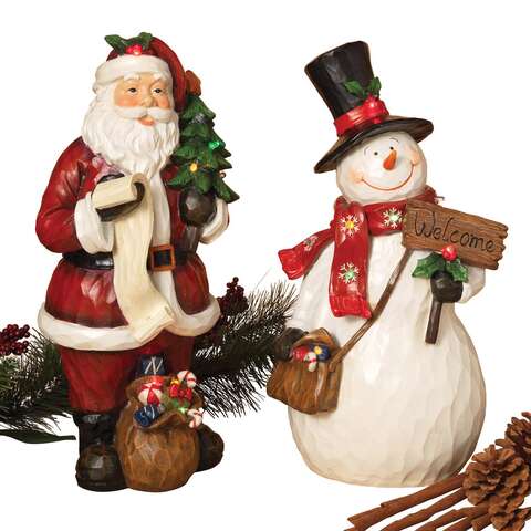 Gerson Multicolored Lighted Figurine 16.5 in., Pack of 4