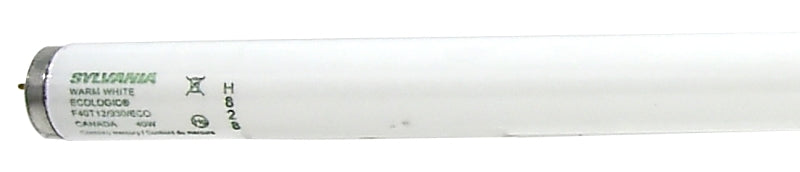 Sylvania 21376 Fluorescent Bulb, 40 W, T12 Lamp, Medium Lamp Base, 2790 Lumens, 3000 K Color Temp, Soft White, Pack of 15