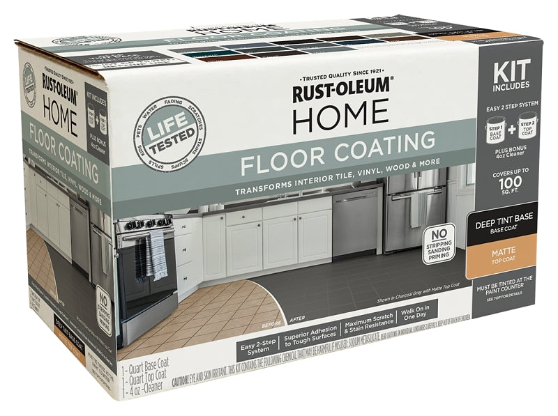 Rust-Oleum 360100 Floor Paint Kit, Water Base