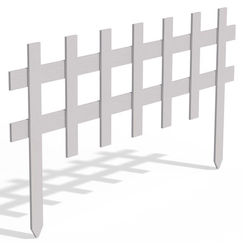 Greenes 3 ft. L X 18 in. H Wood White Garden Fence, Pack of 24