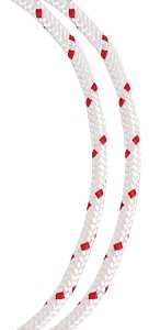 Baron 52804 Rope, 1/4 in Dia, 50 ft L, #8, 120 lb Working Load, Polyester, Red/White