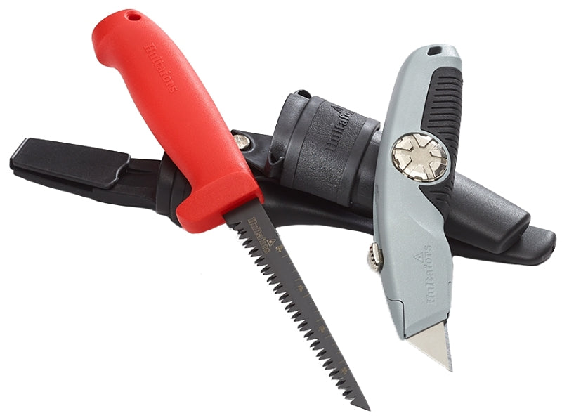 Hultafors 381060U Series Combination Knife Set, Includes: Double Holster, Jab Saw and Utility Knife, 2-Piece