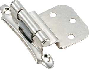 Amerock BP792826/BPR79282 Cabinet Hinge, 3/8 in Inset, Polished Chrome, 2-3/4 in L x 2-1/8 in W