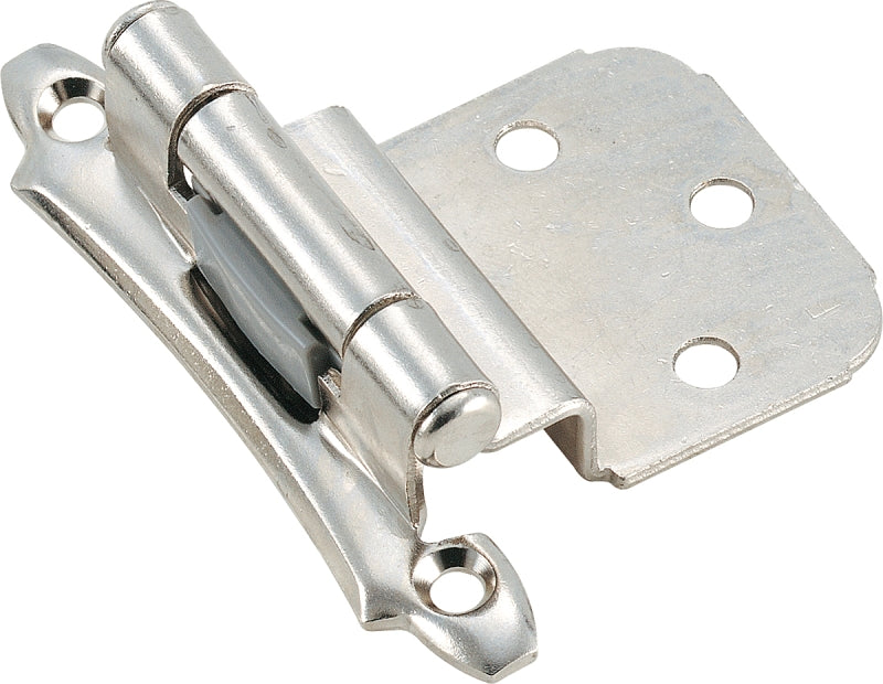 Amerock BP792826/BPR79282 Cabinet Hinge, 3/8 in Inset, Polished Chrome, 2-3/4 in L x 2-1/8 in W
