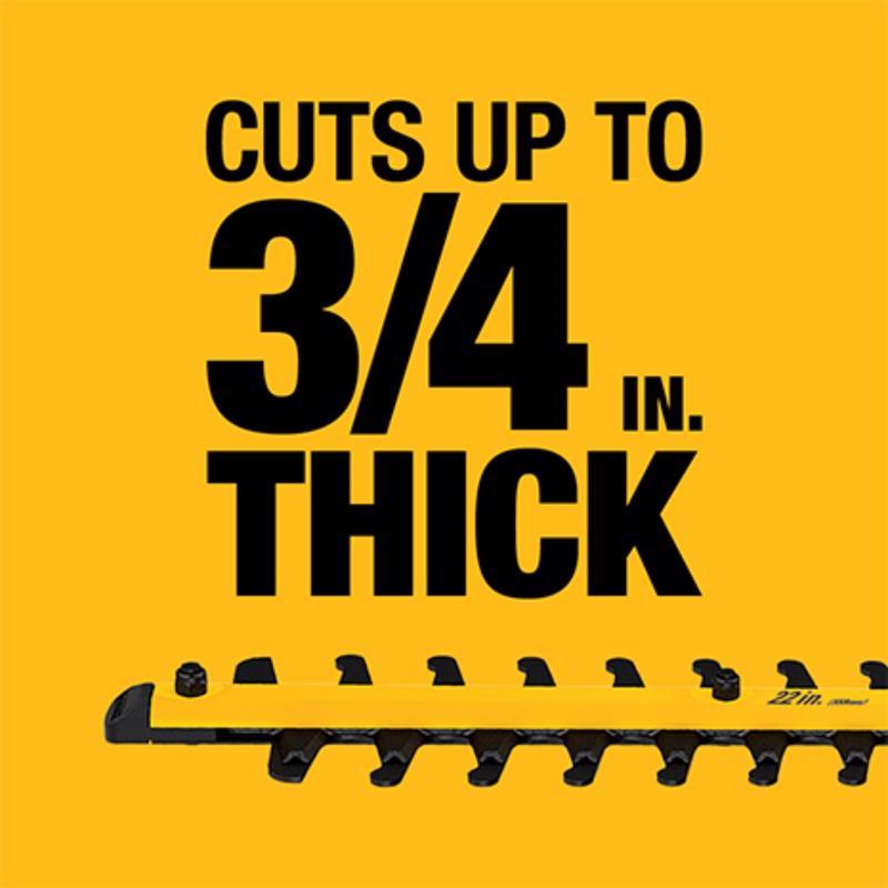 DeWalt 20V MAX DCHT820P1 22 in. 20 V Battery Hedge Trimmer Kit (Battery & Charger)