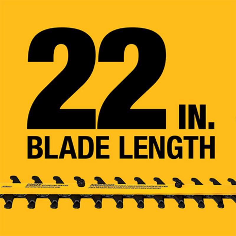 DeWalt 20V MAX DCHT820P1 22 in. 20 V Battery Hedge Trimmer Kit (Battery & Charger)