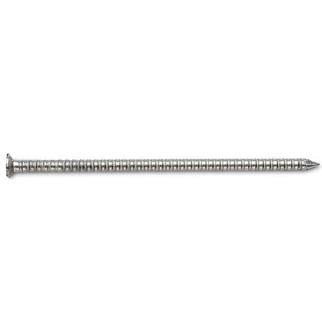 ProFIT 0241155S Siding Nail, 8D, 2-1/2 in L, 316 Stainless Steel, Checkered Brad Head, Ring Shank, 5 lb
