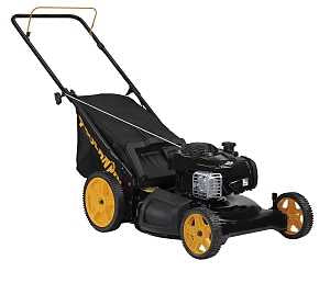 Poulan Pro PM21N550RH Lawn Mower, Gasoline, 21 in W Cutting, Pull Start