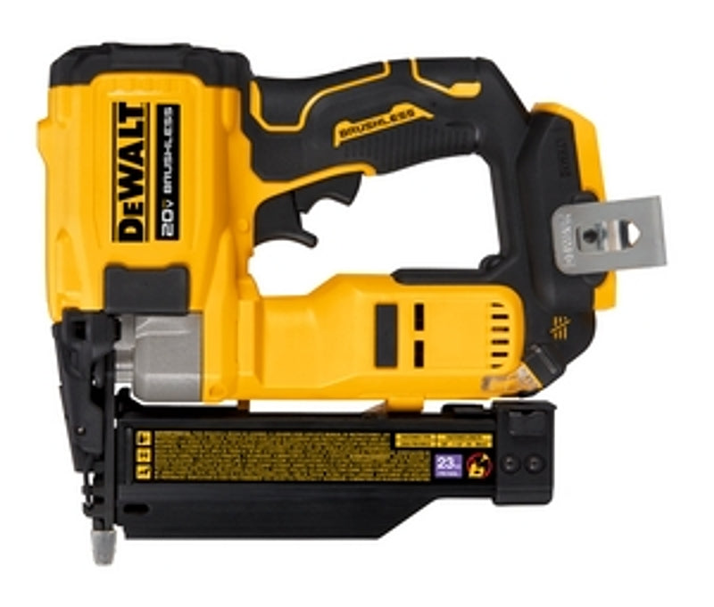 DEWALT ATOMIC COMPACT Series DCN623B Cordless Pin Nailer, Tool Only, 20 V, 110 Magazine, Fastener Collation, 23 ga Nail