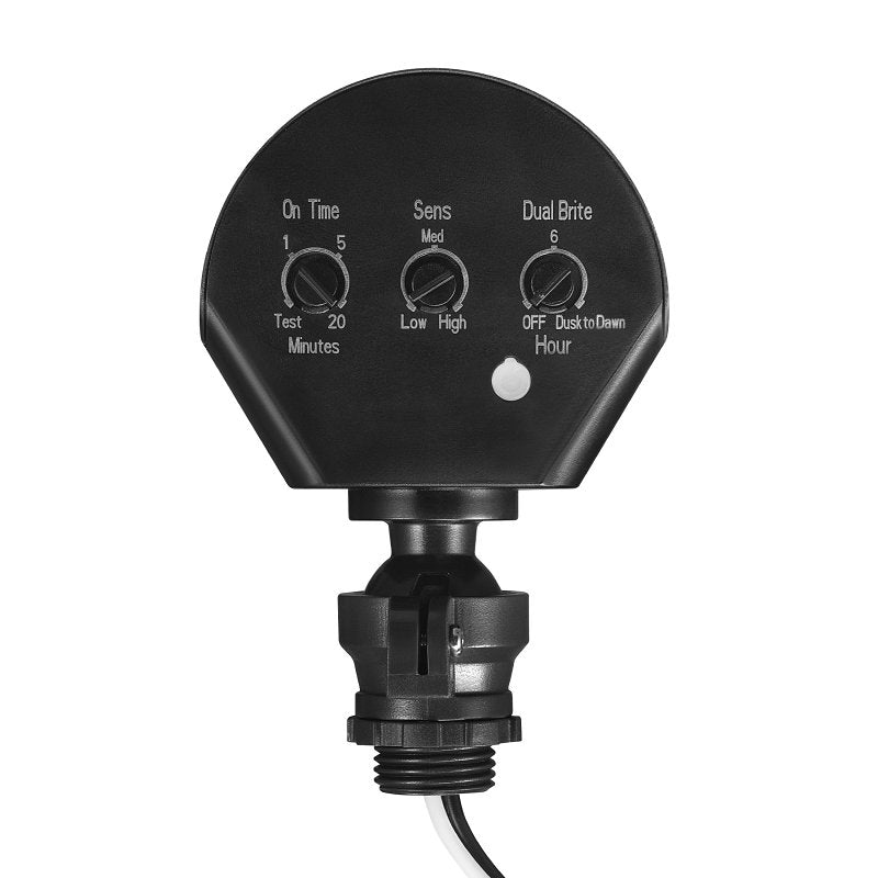 globe 17000184 Flood Light Replacement Sensor, 240 deg Detection, Black