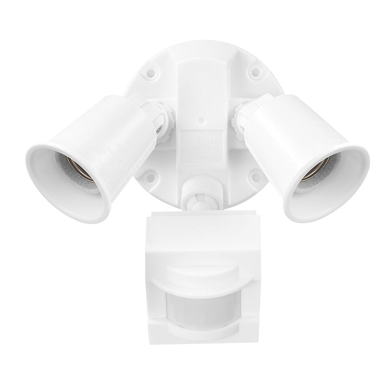 globe 17000269 Security Flood Light, 120 W, White Fixture