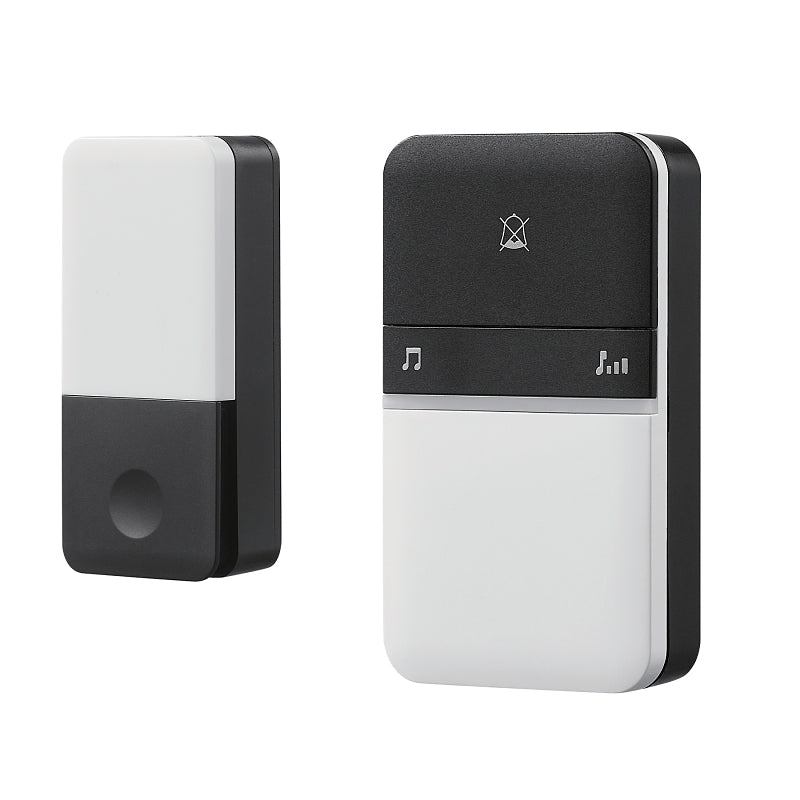 Heath Zenith 18000154 Door Chime Bell, Wireless, Black/White