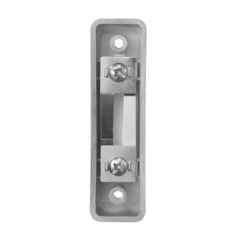 Heath Zenith Satin Nickel Plastic Wired Push Doorbell Button 18000222, Rectangular, Metal, Silver