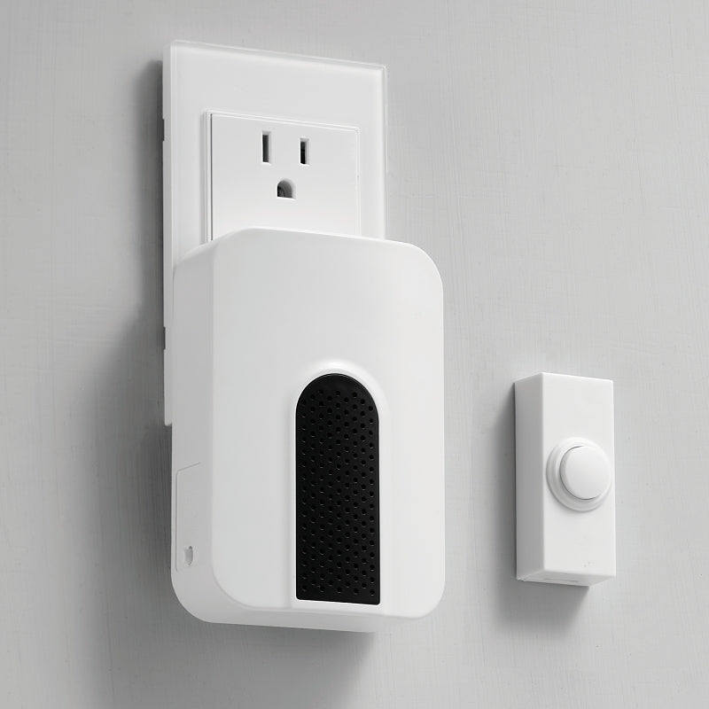 Heath Zenith 18000324 Contemporary Style Plug-In Door Chime Kit, Wireless, 85 dB